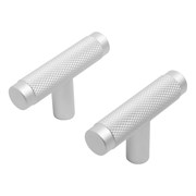 Ручка-кнопка мебельная StahlBuro Knob AP2308, W матовый белый хром, за шт. 90480