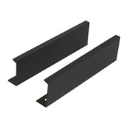 Ручка-профиль мебельная StahlBuro A306-128, 128мм, BL матовый черный, за шт. 90127