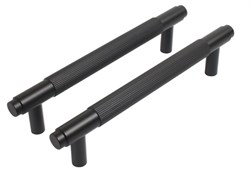 Ручка-скоба мебельная StahlBuro AP2309-128, 128мм, BL матовый черный, за шт. 90130