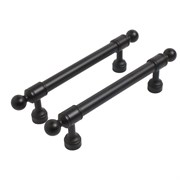 Ручка-скоба мебельная StahlBuro AP2306-96, 96мм, BL матовый черный, за шт. 90133