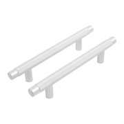 Ручка-скоба мебельная StahlBuro AP2308-96, 96мм, W матовый белый хром, за шт. 90398