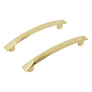 Ручка-скоба мебельная StahlBuro А345-96, 96мм, золото, за шт. 91590