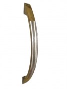 Ручка-скоба мебельная РС 2518, 96мм, золото/матовый хром 91656