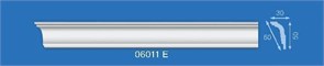 Плинтус потолочный Экструзия Формат 06011Е, 50x30ммx2м, пенополистирол, белый 47945