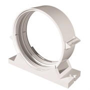 Держатель-соединитель Эра 10ДСКП круглого воздуховода, диаметр 100мм, с уплотнителем, пластиковый 27658