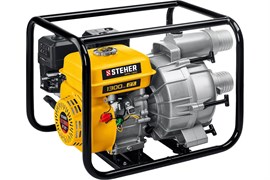 Мотопомпа бензиновая STEHER WPD-1300, для грязной воды, 1300л/мин 92193