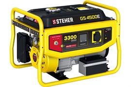 Электрогенератор STEHER GS-4500Е бензиновый, 3300Вт, с электростартером 92333