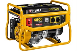Электрогенератор STEHER GS-6500 бензиновый, 5500Вт, с ручным стартером 92334