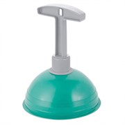 Вантуз санитарный для удаления засоров Disco SC320210027 Spin&amp;Clean, диаметр 145мм, высота 175мм, пластиковый, аквамарин 23910
