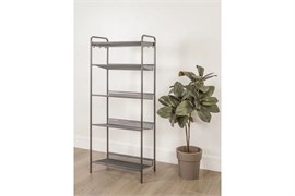 Этажерка (подставка) для обуви напольная ЗМИ Женева 15 ПДО Ж15 ГР, 450x270x106мм, 5 полок, графит 46959