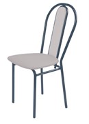 Стул складной Ника 3СТЗ/СС, г/п до 120кг, высота 46см, сиденье 39.5x40.5см, сталь/винилискожа, светло-серый 86225