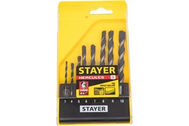 Сверла STAYER Professional Hercules, 3-10мм, по бетону, набор 8шт. в боксе 85574
