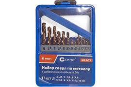 Сверла CUTOP Profi 48-603, 2-8мм, по металлу, набор 13шт. в боксе 83259
