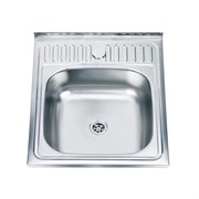 Мойка кухонная накладная LEDEME L75060, 500х600х140, нержавеющая сталь, матовая, без сифона 86720