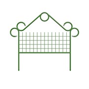 Забор садовый Green Line Садово-парковый, 0.8х0.9м, 5 секций, металлический, зеленый 29706