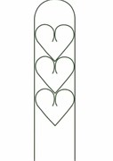 Шпалера садовая Green Line Сердце, 1.31x0.33м, металлическая, зеленая 74171