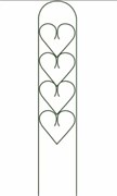 Шпалера садовая Green Line Сердце, 1.7x0.33м, металлическая, зеленая 6016