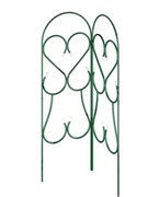 Шпалера садовая Green Line угловая малая, 1.3x0.32м, металлическая, зеленая 80319