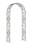Арка садовая Green Line Комбинированная, 1.2x2.52x0.36м, разборная, металлическая, зеленая 74518