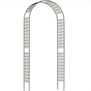 Арка садовая Green Line Прямая Эконом, 1.2x2.4x0.19м, узкая решетка, разборная, металлическая, зеленая 74517