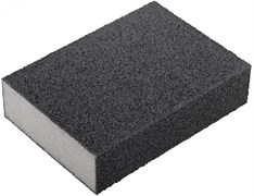 Губка для шлифования Р60/Р100, 100x70x25мм, FIT 38367, 2-сторонняя, алюминий-оксидная, средняя жесткость 45604