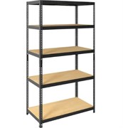 Стеллаж SBL 180KD/90x40/5 1803х900х400мм, 5 полок,  максимальная нагрузка 750кг, сталь/ДВП, муар 93009