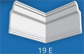Угловой элемент Экструзия Формат 19Е для плинтуса потолочного 08019E, 80x30x80мм, пенополистирол, белый 50181
