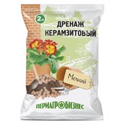 Дренаж керамзитовый Пермагробизнес, фракция 5-10мм, мелкий, 2л, в пакете 57404