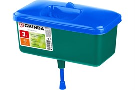 Рукомойник GRINDA, 3л, навесной, пластиковый, зеленый/синий 8817
