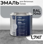Эмаль для бетонного пола Лакра PROF IT, серое окно, 1.7кг, матовая, быстросохнущая 82433