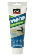 Герметик VGT, 250г, санитарный, акриловый, для наружных и внутренних работ, прозрачный 92949