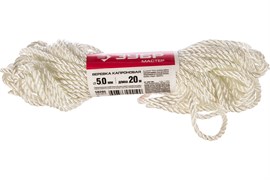 Веревка крученая ЗУБР, капроновая, 5мм, 20м 5524