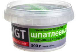 Шпаклевка/шпатлевка VGT Экстра акриловая по дереву, готовая, 0.3кг, береза 20606