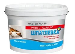 Шпаклевка/шпатлевка Строймастер, акриловая, фасадная, супербелая, 1.5кг 84585