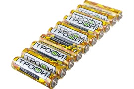 Элемент питания (батарейка) ТРОФИ pack Heavy Duty R6-10S, пальчиковый, солевой, 1.5В 73830