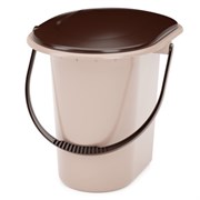 Ведро-туалет М1525, 18л, пластиковое, бежевое 75640