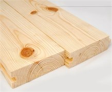 Доска половая 36x146(140)x6000мм, длина 6м, сорт АВ, шпунтованная, хвойных пород 93666