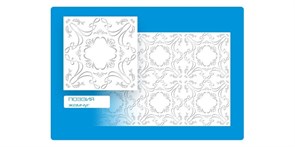 Плитка  потолочная экструзионная Формат Флексография, 50x50см, Поэзия жемчуг, упаковка 8шт. (2м2)