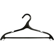 Вешалка-плечики Elfe для легкой одежды, 400мм, размер 44-46, пластиковая, черная