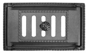 Дверка ДПК (Рубцовск) поддувальная крашеная ЧЁРНАЯ 250*140 (ДП-2А)