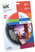 Лента светодиодная ECO LED LSR-3528RGB54-4.8-IP20-12V (уп.5м) Полноцветная ИЭК LSR1-3-054-20-1-05