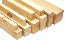 Брус 40x40, 2.5м, строганный, сухой, 1сорт , хвойных пород