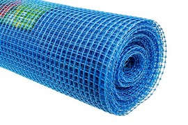 Сетка пластиковая 15*15 (1*20) Синяя, (высота-1м)