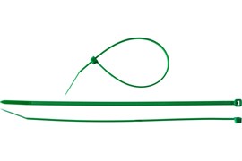 Хомут/стяжка ЗУБР универсальный, тип 7, 2.5x150мм, нейлоновый, зеленый, упаковка 100шт