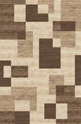 Ковёр коллекции VALENCIA DELUXE d315 1.x2м STAN-BEIGE-BROWN, прямоугольный, кремово-коричневый с рисунком