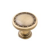 Ручка-кнопка мебельная RK-006, круглая, бронза