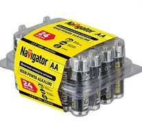 Батарейка алкалиновая Navigator NBT-NE-LR6-BOX24/94 786, 1.5В, пальчиковая (AA, R6, LR6, 316, Mignon)