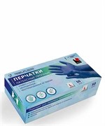 Перчатки ADM HR002G, латексные, прочные, размер L, упаковка 50шт(25пар), синие