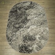 Ковер Фиеста 36125-36926 200х300см, овальный, серый с рисунком 60356