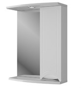 Шкаф-зеркало для ванной комнаты Лотос-55, 550x750x240мм, с подсветкой, правый, белый